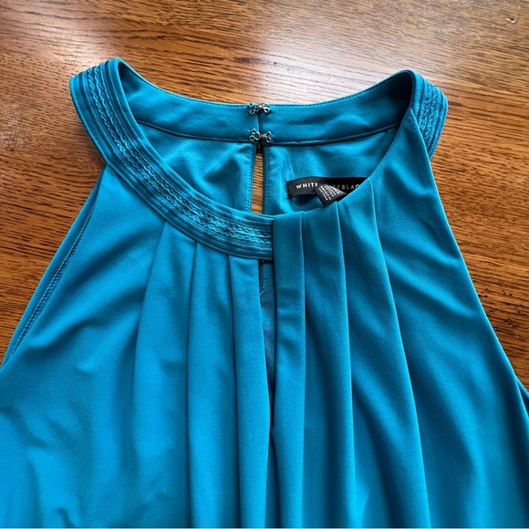 ⭐️ WHBM Keyhole Sleeveless Tank Teal Blue Top SMALL - Picture 3 of 13